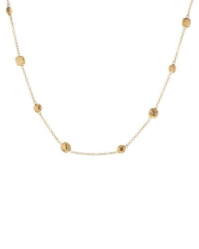 Ippolita Women's Classico Short 18k Yellow Gold Hammered Pinball Multi-station Chain Necklace
