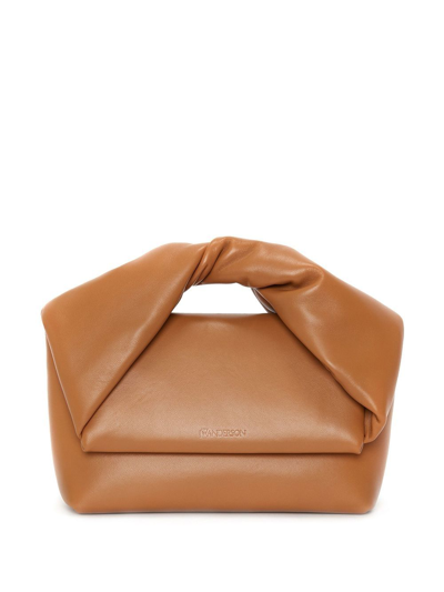 Jw Anderson Medium Twister Crossbody Bag In Brown