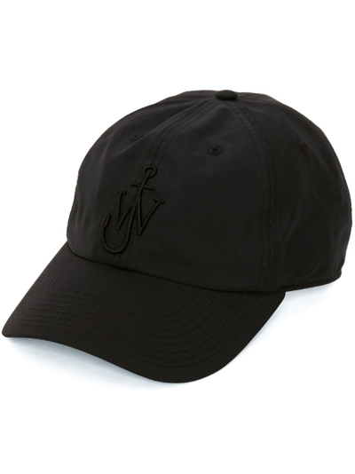 Jw Anderson Baseball Cap With Anchor Logo In Black