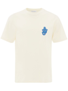 Jw Anderson J.w. Anderson Anchor Patch T-shirt In Yellow