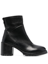MOMA 80MM HEELED LEATHER ANKLE BOOTS