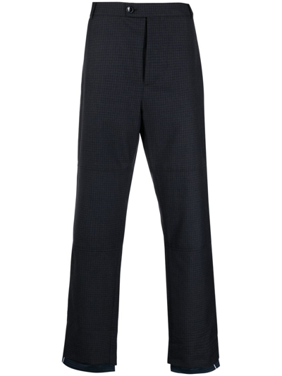 Martine Rose Sports Hem Straight-leg Trousers In 蓝色