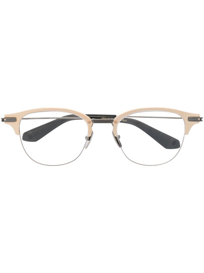 Dita Eyewear Iambic Round-frame Glasses In Gold