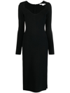 Veronica Beard Imka Cashmere Midi-dress In 黑色