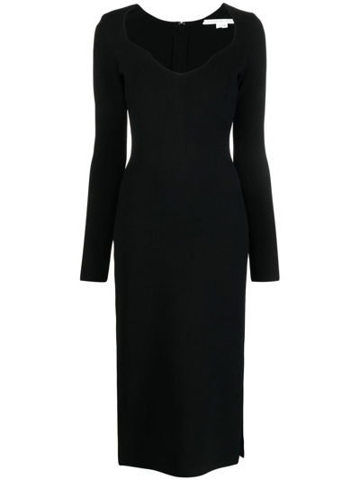 Veronica Beard Imka Cashmere Midi-dress In Black