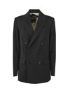 Dsquared2 Double-breasted Virgin-wool Blazer In Black