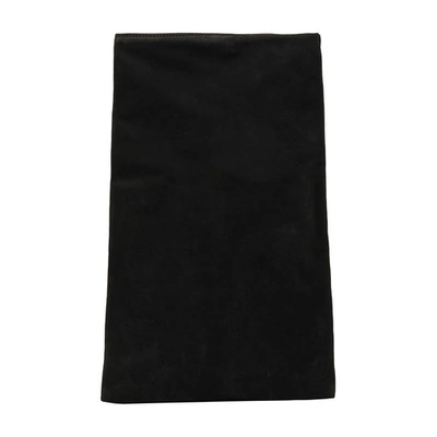 The Row Glove Small Clutch Bag In Nubuck Leather In Black