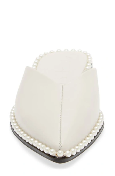 Karl Lagerfeld Vyra Mule In Soft White