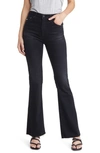 Ag Farrah High-rise Bootcut Jeans In Sulfur Black