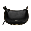 Isabel Marant Marant Oskan Moon Shoulder Bag With Studs In Black