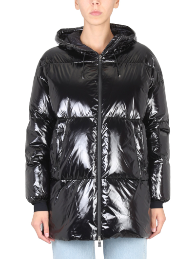 Herno Down Jacket With Hood In Black