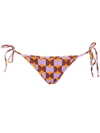 La Doublej String Bikini Bottom In Orange