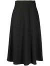 Polo Ralph Lauren Erica A-line Midi Skirt In Grey