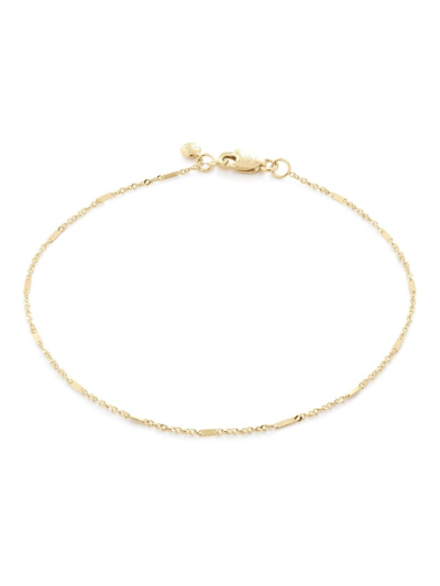 MONICA VINADER 14KT YELLOW GOLD SHIMMER CHAIN BRACELET