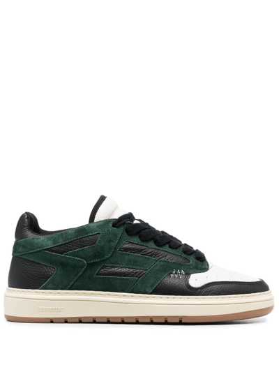 Represent Sneakers In Racing Green,black,flat White