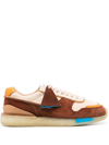 Clarks Originals Colour-block Panelled Low-top Sneakers In Neutrals