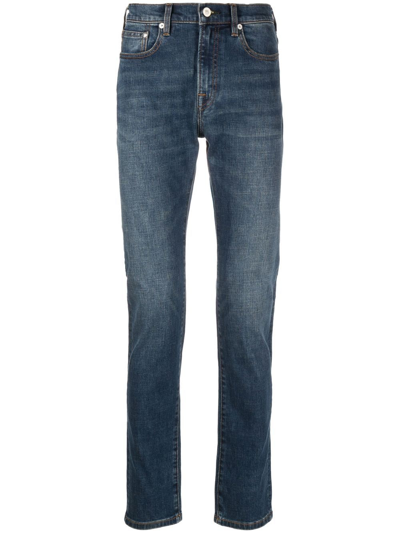 Ps By Paul Smith Mid-rise Slim-fit Jeans In Blue