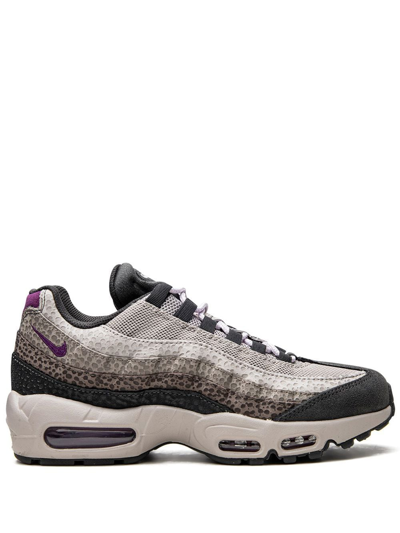 Nike Air Max 95 Suede And Mesh Sneakers In Grey