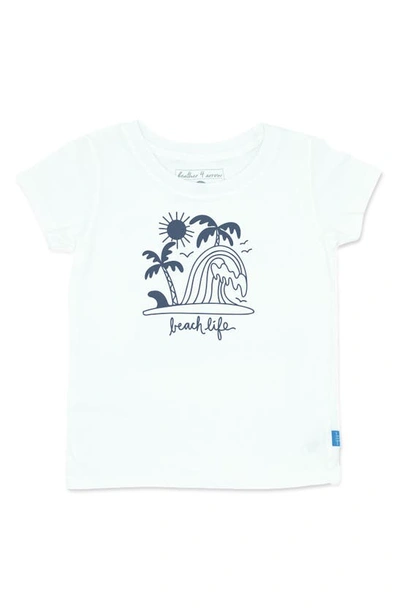 Feather 4 Arrow Babies' Beach Life Everyday Cotton Graphic Tee In White