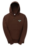 Daily Paper Graphic Print Cotton Hoodie In Chocolate Brown
