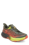 Hoka Speedgoat 5 Trail Running Shoe In Thyme/fiesta