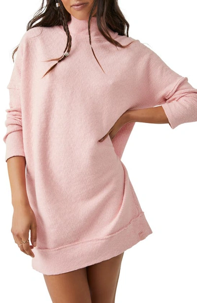 Free People Casey Rib Tunic Jumper In Heart Haze
