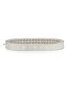 Roberto Coin PRINCESS 18K WHITE GOLD NARROW DIAMOND BANGLE,PROD188770009