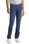 7 For All Mankind Standard Blue Straight-leg Jeans In Dark Blue