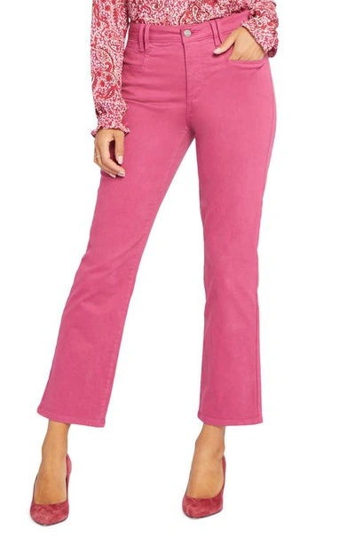 Nydj High Waist Ankle Relaxed Straight Leg Jeans In Turning Pink
