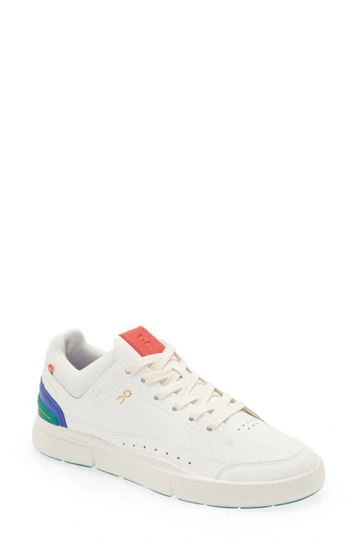 On The Roger Centre Court Tennis Sneaker In White/ Emerald