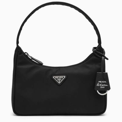 Prada Black Re-edition 2000 Handbag In Nero