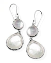 IPPOLITA MOTHER-OF-PEARL WONDERLAND TEARDROP EARRINGS IN OYSTER,PROD196390056