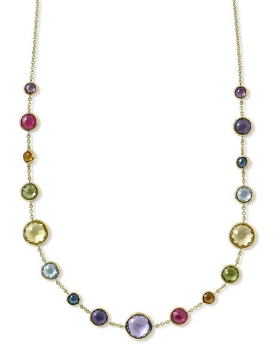 Ippolita 18k Gold Rock Candy Lollitini Necklace 16-18" In Multi/gold