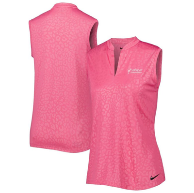 Nike Women's Dri-fit Victory Sleeveless Golf Polo In Pink