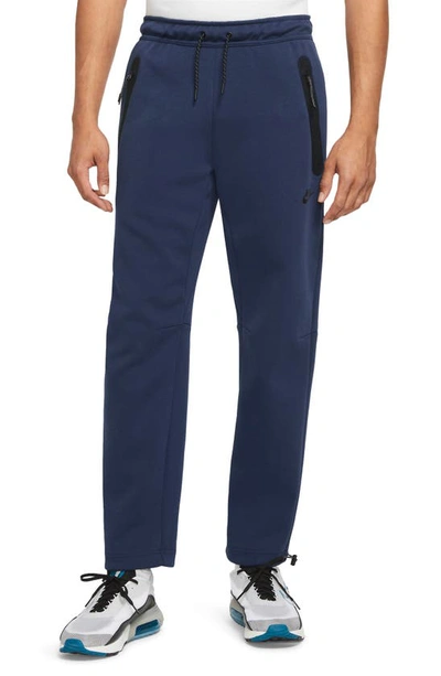 Nike Tech Fleece Pants In Midnight Navy/ Black