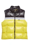 Palm Angels Vest In A Yellow And Black Tech Fabric