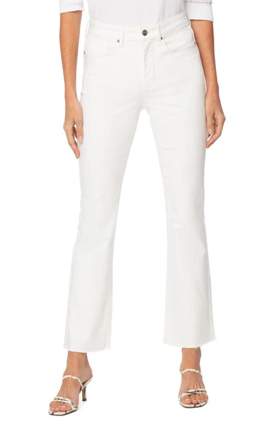 Nydj Billie Mini Boot Ankle Fray Hem Jeans In Optic White