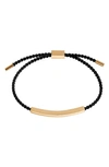 Clifton Wilson Braided Pull Through Bracelet In Black