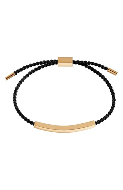 Clifton Wilson Braided Pull Through Bracelet In Black