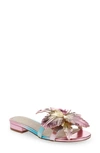 Cecelia New York Lila Slide Sandal In Rainbow Metallic