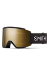 Smith Squad Xl Special Fit Snow Goggles In Black / Chromapop Black Gold