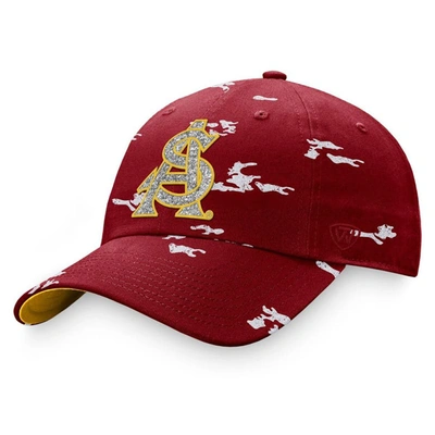 TOP OF THE WORLD TOP OF THE WORLD MAROON ARIZONA STATE SUN DEVILS OHT MILITARY APPRECIATION BETTY ADJUSTABLE HAT