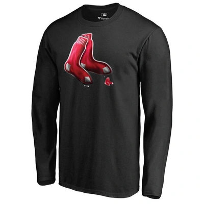 Fanatics Branded Black Boston Red Sox Midnight Mascot Long Sleeve T-shirt