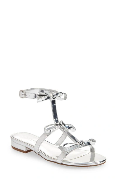 Cecelia New York Anna Strappy Sandal In Silver Metallic