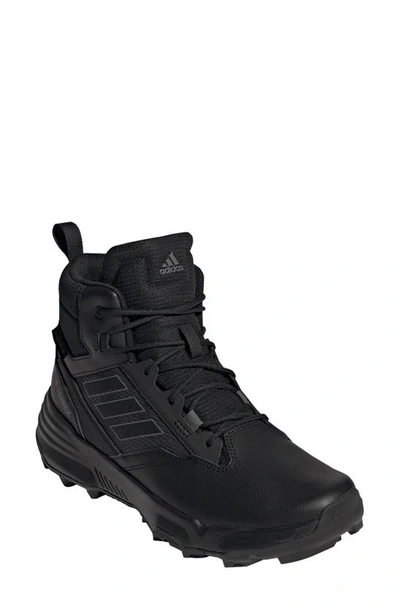 Adidas Originals Unity Rain.rdy Waterproof Mid Hiking Boot In Black/ Black/ Grey