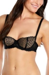 Journelle Allegra Balconette Underwire Bra In Noir