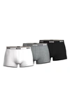 Hugo Boss 3-pack Power Stretch Cotton Trunks In Assorted