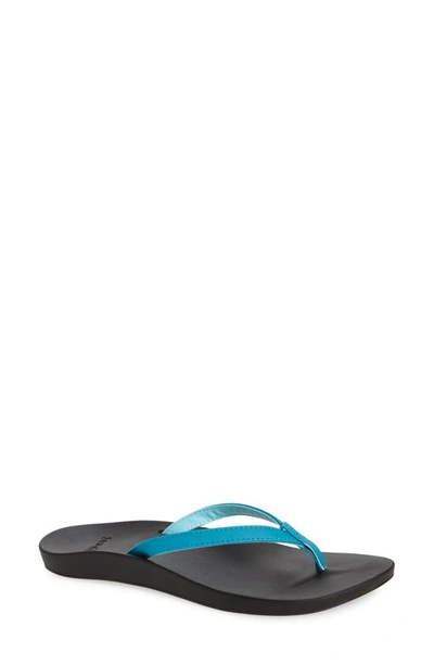 Sanuk Cosmic Yoga Joy Flip Flop In Teal