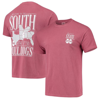 Image One Maroon Mississippi State Bulldogs Comfort Colors Welcome To The South T-shirt In Maroon