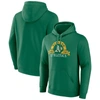 MAJESTIC MAJESTIC KELLY GREEN OAKLAND ATHLETICS UTILITY PULLOVER HOODIE